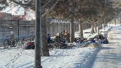 Photo: Encampment in St. Paul.